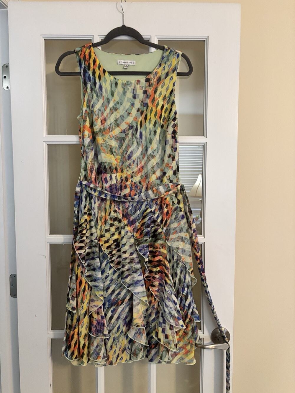 Signature By Robbie Bee Vintage Cocktail Boho Dress Size 6